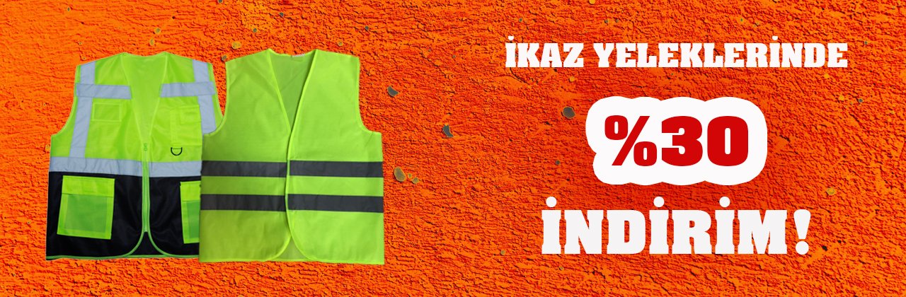 ikaz yeleklerinde %30 indirim