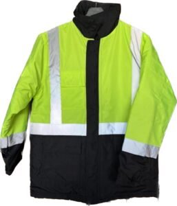 Reflektörlü Kışlık Parka Sarı Siyah toptan logolu baskı